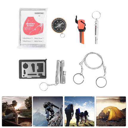 Outdoor Emergency Survival Equipment Set for Hiking Camping Disaster Prep Use