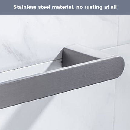 Bathroom Towel Rack Wall Mounted Stainless Steel Bath Towel Holder For Storage