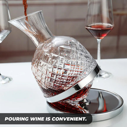 Roly-Poly Wine Decanter 1.5L Shatterproof Glass For Home Bar Party Wine Serving