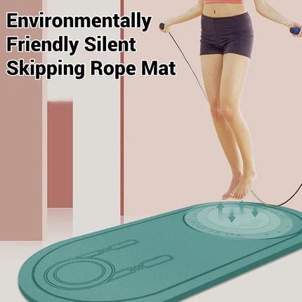 Soundproof Shock Absorbing Jump Rope Mat Non Slip TPE Material for Home Gym