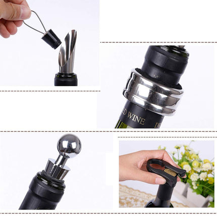 9PCS Wine Bottle Opener Gift Box Set for Home Bar Restaurant Wine Holiday Gift