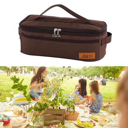 Camping Cookware Storage Bag Portable Travel Wash Bag Tableware Organizer Case
