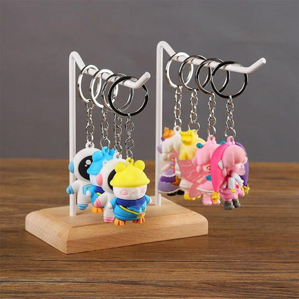 Iron Earrings Display Rack Jewellery Holder Hanging Keychain Bracelet Shelf