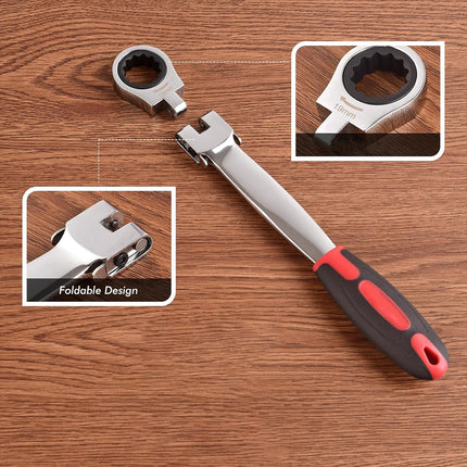 12 In 1 Head Changeable Ratchet Box Wrench Set Home Garage Mechanical Tools Kit