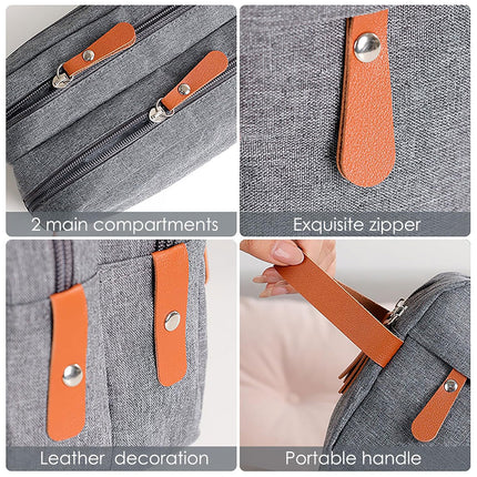 Toiletry Storage Bag Portable for Cosmetics Toiletries Makeup Brushes Razor