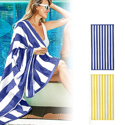 4pcs Striped Bath Towels 75x150cm Soft Absorbent Cotton Towels for Bathroom