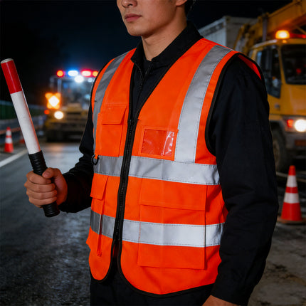 Reflective Safety Vest Breathable High Visibility Durable for Road Construction