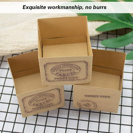 Cupcake Box Set 100pcs Kraft Paper Baking Mousse Cup Holders for Party Dessert