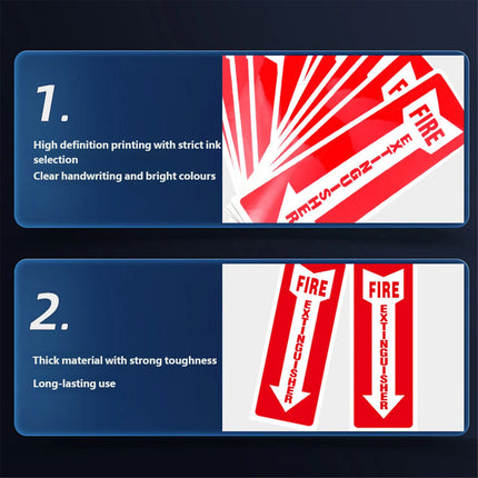 30PCS Fire Extinguisher Indicator Sticker Long-Lasting for Fire Safety Use