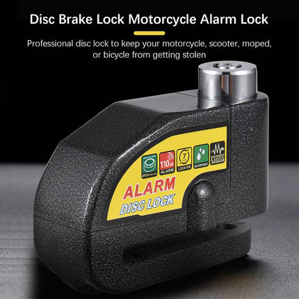 Bike Anti Theft Alarm Lock Waterproof 110dB Loud Sound Bicycles Outdoor Security