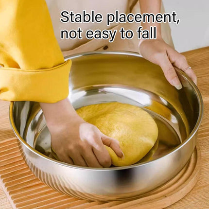 Stainless Steel Kitchen Kneading Bowl Durable Household Baking Cooking Basin