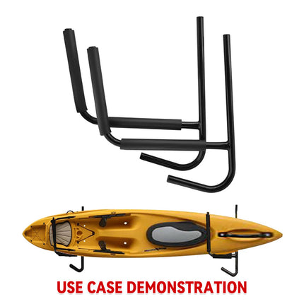 Heavy Duty Iron Wall Mount Kayak Storage Rack for Garage Canoe Paddleboard