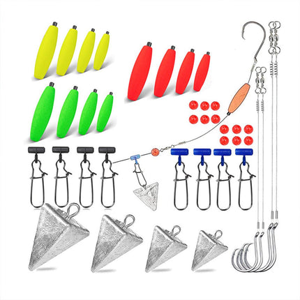 78pcs Fishing Gear Set Hooks Lures Baits Tackle Kit for Freshwater Saltwater