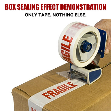 Fragile Warning Tape 5 Rolls 4.8cm x 100m White Red Print for Packing Moving