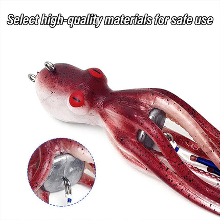 175g/240g Simulated Octopus Soft Bait Lure Fishing Artificial Squid Tackle