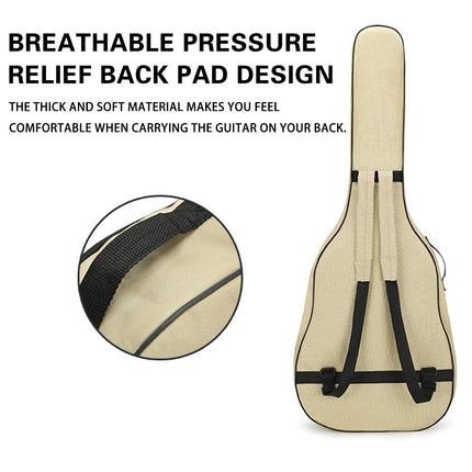 41Inch Wood Guitar Bag Basic Model 5MM Thick Cotton Double Strap Soft Guitar Bag
