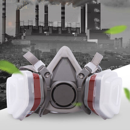 8PCS 6200 Protective Face Mask Respirator with 2 Filters for Painting Sanding