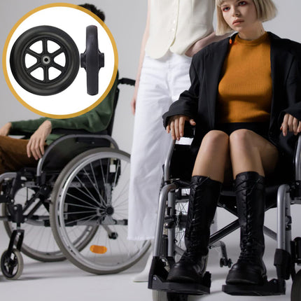 4 PCS Wheelchair Front Wheel Accessory With Bearing Wear Resistant Durable