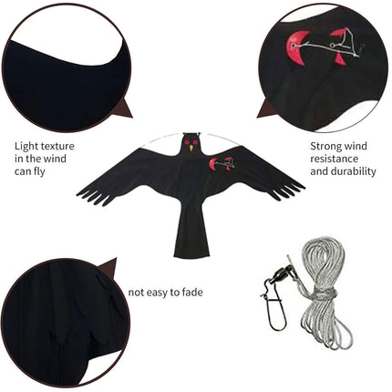 Bird-Repelling Kite Durable for Garden Farm Orchard Crop Pest Bird Control Use