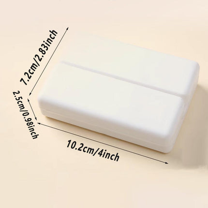 4PCS Weekly Pill Organizer Seven-Day Magnetic Folding Medicine Box Travel Case