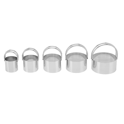 5PCS Stainless Steel Cookie Bread Baking Mold NonStick Home Kitchen Baking Tools
