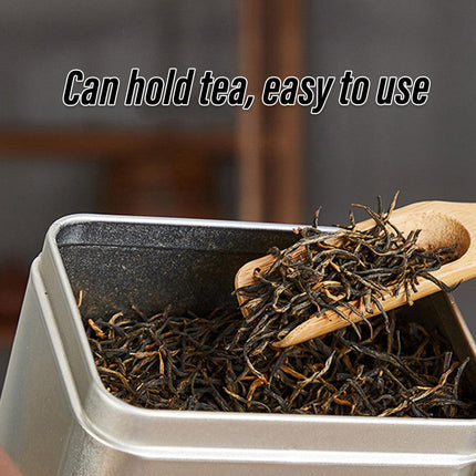 10PCS Tea Can Sealed Square Storage Box Solid Color Frosted Iron Container