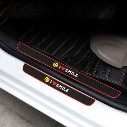 4PCS Car Threshold Bar Sticker Pedal Strip Anti Collision Door Sill Protector