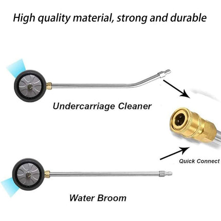 High Pressure Washer Surface Cleaner Attachment For Floor Car Chassis Cleaning