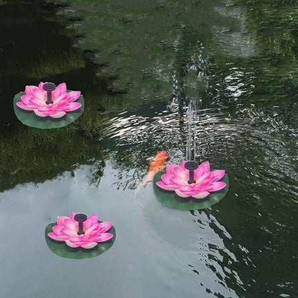 Water Fountain with Lotus Leaf Solar Bird Bath Fountain Pump Lotus Shaped Solar