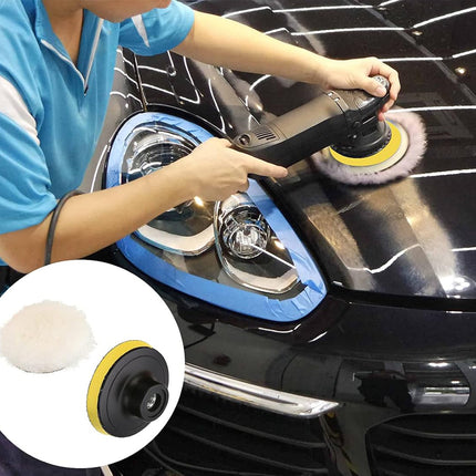 3 Inch Car Beauty Waxing Sponge Polishing Set High Density For Car Care Reusable