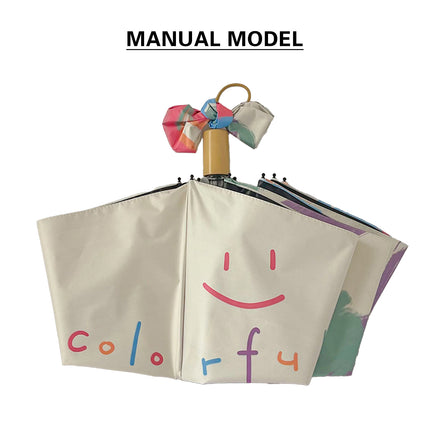 Folding Sunscreen Umbrella UV Protection Sunshade Portable Manual or Automatic