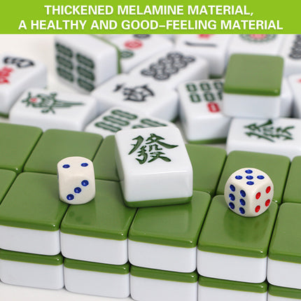 Portable Mini Mahjong Set Compact Size for Travel Home Family Gatherings Durable