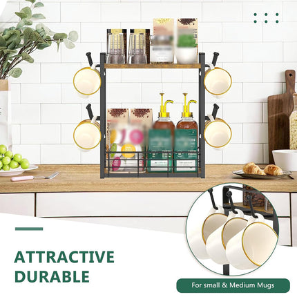 Multi-Functional Home Desktop Spice Storage Rack Kitchen Organizer Space-Saving