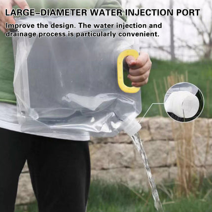 20PCS Portable Clear Water Storage Bags 1.5L 2.5L with Cap for Camping Picnic