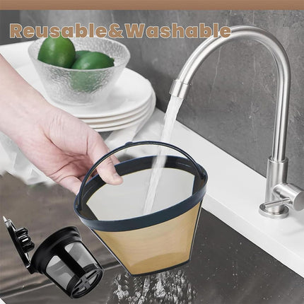 Coffee Machine Filter Standard Model Golden 304 Stainless Steel Outlet Funnel