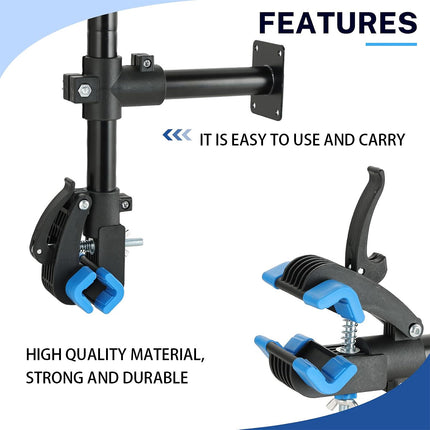 Bike Wall Bench Mount Repair Clamp Curved or Straight