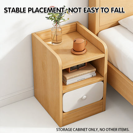 Ultra Narrow Bedside Table Storage Cabinet 30x30x50cm Bedroom Nightstand Drawer