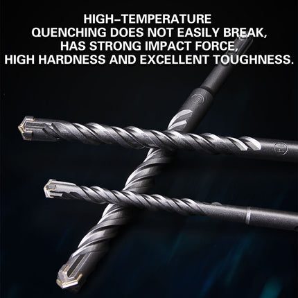 17PCS Round Shank Impact Hammer Drill Bits Durable Concrete Brick Stone Drilling