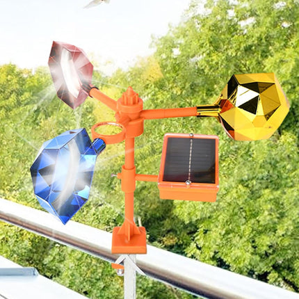 Solar Bird Repeller with 360-Degree Rotation Reflective Rainproof