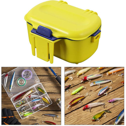 Red Worm Holding Case Fishing Lure Storage Box Live Bait Organizer Container