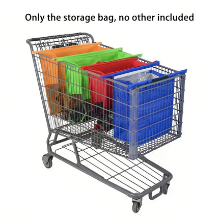 Shopping Tote Bag Set Reusable 4pcs Foldable Nonwoven Large Capacity  Carrier