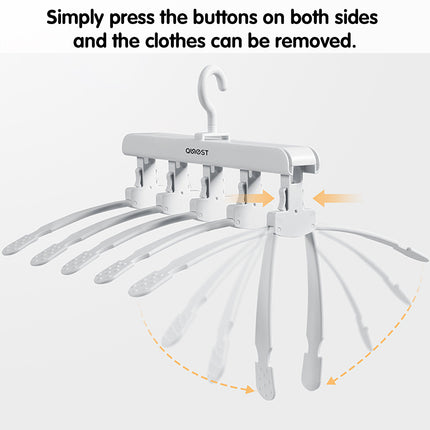 Foldable Multi Function Clothes Hanger Space Saving Non Slip For Coats Shirts