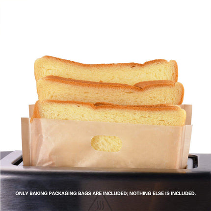 10 PCS Reusable Toaster Baking Bags Heat Resistant for Oven Microwave