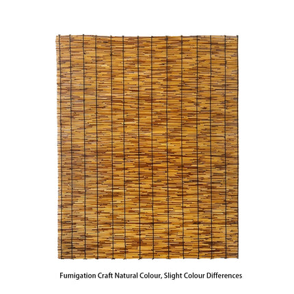 Natural Reed Bamboo Roll Up Blind Sun Shade Curtain Rustic Window Cover ForPatio