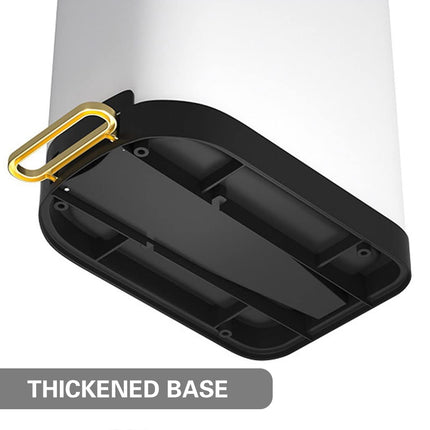 10L Stainless Steel Pedal Trash Can Hands Free Anti Odor Easy Clean Waste Bin