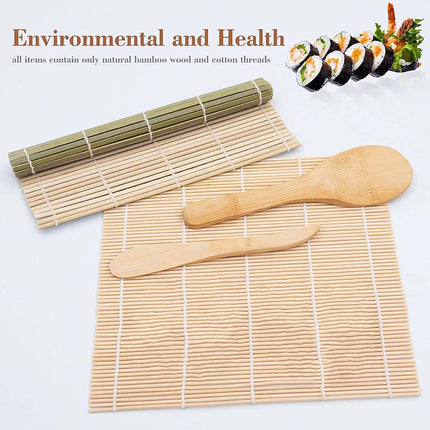 Sushi Making Tool Set for Home Kitchen DIY Sushi Rolls Professional Grade
