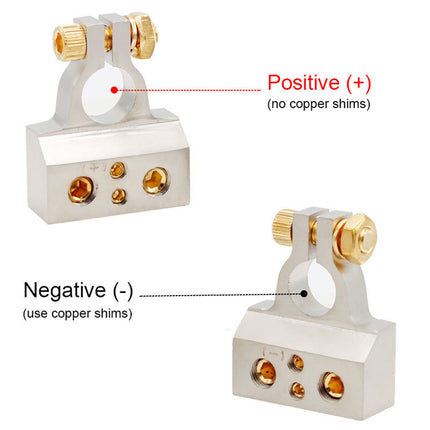 Car Battery Terminal Clamps Universal Battery Post Connectors for Cable Wiring