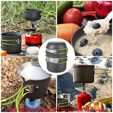 Portable Outdoor Camping Cookware Set for Hiking Picnics Travel Cooking Tools