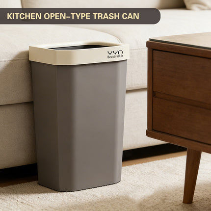 40L Large Capacity Garbage Bin Trash Can Kitchen Bathroom Bin Waste Bin Durable