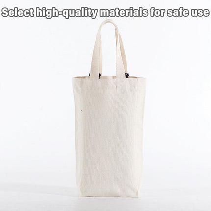 10pcs Portable Wine Bag Canvas Burlap Bottle Packing Holder for Gift Storage